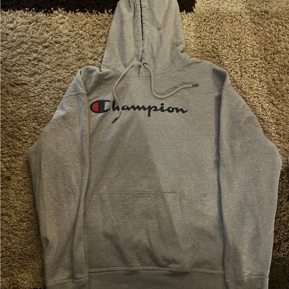 Gray 2X Champion Sweatshirt Mens